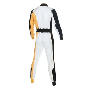 Cardura de cuero de alta calidad a prueba de viento de talla grande Go Kart Racing Suit personalizado nombre del equipo uniforme precio razonable OEM disponible - Product Image 4