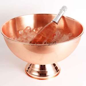 Bol à Champagne à paroi unique conçu seau à Champagne pour le vin grande capacité en acier inoxydable Logo personnalisé 12L métal - Product Image 2