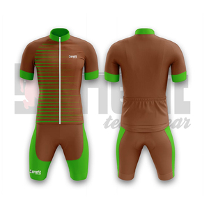 Cuissard et collant à séchage rapide du Pakistan Nouvelle conception Les hommes portent des maillots de cyclisme respirants à manches courtes et un ensemble de cuissards à bretelles - Product Image 4