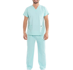 Ensemble d'uniformes médicaux unisexes de qualité supérieure, léger, entièrement personnalisable, anti-rides, en polyester/rayonne respirant, pour hôpital - Product Image 1