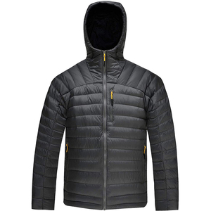 Veste matelassée pour hommes OEM personnalisée, chaude, col montant, imperméable, respirante, à capuche, sports d'hiver décontracté, style High Street - Product Image 3