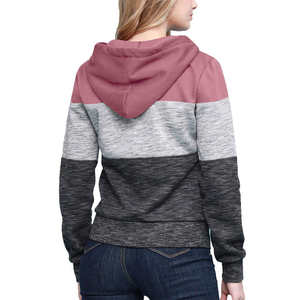 เสื้อฮู้ดผู้หญิงลำลองพิมพ์ลายสำหรับวิ่งออกกำลังกาย ขายส่ง ผลิตจากโพลีเอสเตอร์ 100% ระบายอากาศได้ดี กันลม คอฮู้ด หนา 350 GSM เหมาะสำหรับฤดูหนาว - Product Image 4