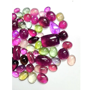 Lote de 58 Piezas de Turmalina Natural Multicolor de 7mm a 18mm, Cabujones Ovalados, en Forma de Pera y Rectangulares, 198 Quilates, Iroc Sales, Gema de Turmalina, US$385 - Product Image 5