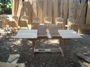 Mesa Extensible Doble, Mesa Larga, Mesa de Exterior, Mesa de Jardín, Mesa de Patio, Mesa para Fiestas - Product Image 2