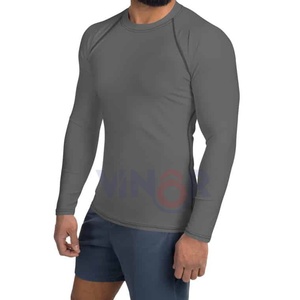 Top Trending 2025-26 Jiu Jitsu MMA Rash Guard Men Customized Design Slim Fit OEM Wholesale Breathable Quick Dry Custom Logo - Product Image 5