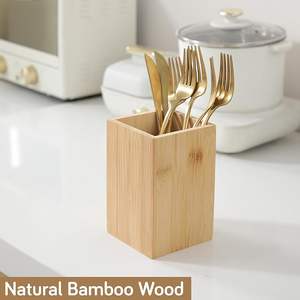 Porte-cuillères traditionnel en bois massif sculpté, élégant, à trois niveaux réglables, durable, grain poli, moderne, pour la salle à manger - Product Image 3