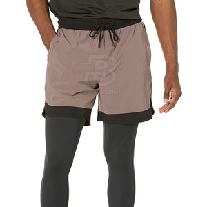 Pantalones Cortos Deportivos para Hombre, Modelo 2025, Más Vendidos, Sólidos, Casuales, de Cintura Media, Secado Rápido, Transpirables, de Poliéster, con Logotipo Personalizado y Cierre con Cordón - Product Image 4