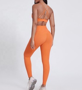 Conjuntos deportivos de 2 piezas personalizados para mujer, Sujetador deportivo, conjunto de mallas a juego, conjuntos de yoga, conjuntos de entrenamiento, ropa deportiva para gimnasio - Product Image 4