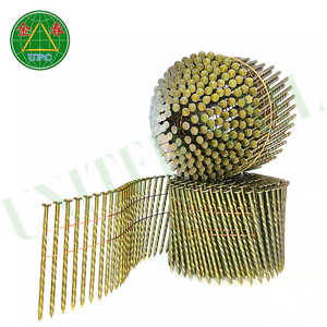 2-1/2 Inch Coil <b>Nails</b> Flat Head Style with Screw Shank, Smooth Shank <b>for</b> Pneumatic <b>Nail</b> Gun <b>for</b> <b>Wooden</b> Pallets Made in Vietnam - Product Image 1