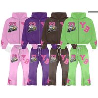 Ropa Deportiva Activa, Camisetas y Pantalones Deportivos de Tela de Algodón, Conjuntos Deportivos de Entrenamiento, Diseño Personalizado, Impresión, Moda Urbana, Traje Deportivo