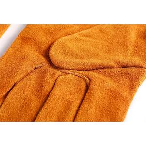 Gants de soudage en cuir de vachette résistant à la chaleur, gants de soudage approuvés/gants de protection des mains en gros - Product Image 5