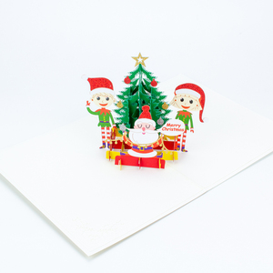 3D Pop Up giấy cửa sổ bật lên lễ hội chia tay Đảng Xmas kỳ nghỉ lời mời giáng sinh thiệp chúc mừng Thẻ quà tặng thủ công mỹ nghệ