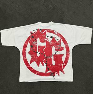 T-shirt Homme Grande Taille 100% Coton Imprimé Personnalisé Manches Courtes Style Urbain Respirant Confortable Anti-boulochage - Product Image 2