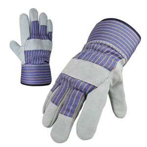 Guantes de trabajo de cuero de vaca Sunland con aislamiento Premium de 1 mm de espesor, protección de nudillos de cuero duradero, GUANTE DE TRABAJO DE Color gris - Product Image 3