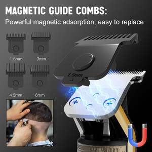 Tondeuse à barbe électrique pour homme avec lame en T, rasoir à grille, affichage LED, étanche, idéal pour les applications en camping-car - Product Image 3