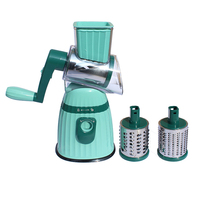 LY17 Multifunctionele handmatige groentesnijder, handbediende voedselhakselaar & roterende snijmachine voor fruit & groenten