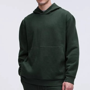 Jersey de alta calidad bordado con logotipo personalizado, de gran tamaño Sudadera con capucha de 350g/m2, en blanco, unisex, negro, peso pesado, bolsillo de Color sólido para hombre - Product Image 6