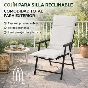 Coussins de chaise de jardin style loft 90x47x4cm, hydrofuges, légers, rembourrage en mousse, sangles de fixation, coussins d'extérieur - Product Image 2