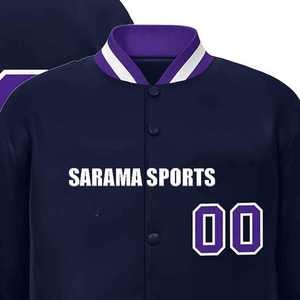 Chaquetas Bomber de Invierno para Hombre, de Lona con Botones de Béisbol, de Alta Calidad, Impermeables y Resistentes al Viento, Estilo Universitario - Product Image 2