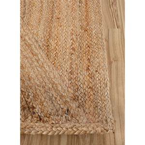 Tapis en jute et chanvre tissé plat beige et marron Nomadic Threads PDJT-466 pour usage domestique - Product Image 4