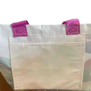 กระเป๋าช้อปปิ้ง RPET แบบมีที่จับยาวเป็นมิตรต่อสิ่งแวดล้อมใช้ซ้ำได้ - Product Image 5