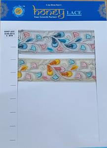 Encaje bordado Floral colorido vibrante para negocios para bolsos Zapatos Ropa Decoración del Hogar regalos diseño intrincado para la moda - Product Image 6