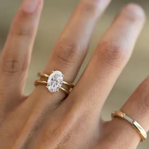 Anillo de joyería de plata de Diamante Real puro estilo americano 100% para regalos de mujer y función de boda - Product Image 5