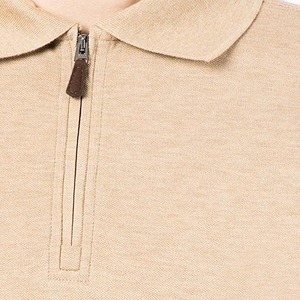 Polo de hombre personalizado al por mayor, ropa de punto lisa en blanco con logotipo impreso - Product Image 6