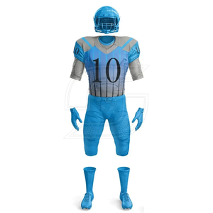 Équipe professionnelle hommes à manches courtes séchage rapide uniforme de Football américain confortable respirant vêtements de sport grande taille disponible - Product Image 2