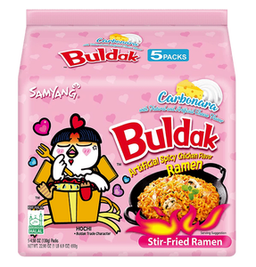 Véritable Samyang Carbonara Ramen Nouilles instantanées HALAL Hot Chicken Buldak Ramen 130g 5 Pack - Product Image 4