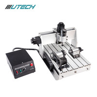 Offre spéciale 0.8kw petites entreprises idées de machines 300*400 CNC routeur fraiseuse 3 axes métal