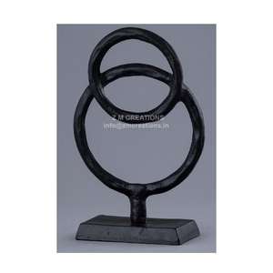 Escultura de Metal moderna de lujo, arte moderno, diseño abstracto, nueva decoración del hogar, Hotel, oficina, mesa, colorido, decorativo para boda - Product Image 1