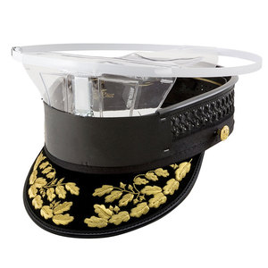 New Arrival 2025 OEM Custom Made Oficer Uniform Peak Cap Wholesale Oficer Cap and <b>Hat</b> with Badge Patch Peak Cap - Product Image 2