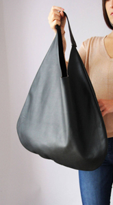 Bolso de mano hecho a mano de cuero negro Hobo bolso de mano para mujer suave todos los días mujeres - Product Image 3