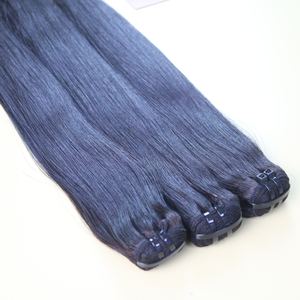 Extensiones de cabello humano Virgen sin procesar al por mayor, extensiones de cabello de grado 10A alineadas con cutícula, proveedor vietnamita - Product Image 1