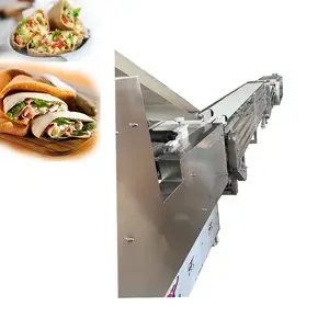 Machine de fabrication automatique de tortillas, de maïs, de pain de lavash, de roti chapati pita, de grande capacité, en vente avec ce