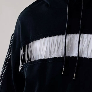 Sudaderas con Capucha Estilo Y2K Personalizadas con Paneles, Venta al por Mayor, Logotipo Personalizado, Marca Privada, Estilo Americano - Product Image 5