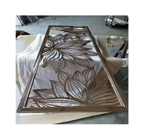 Paroi de séparation décorative en métal laiton or rose personnalisable moderne, panneau CNC, grille en acier inoxydable PVD