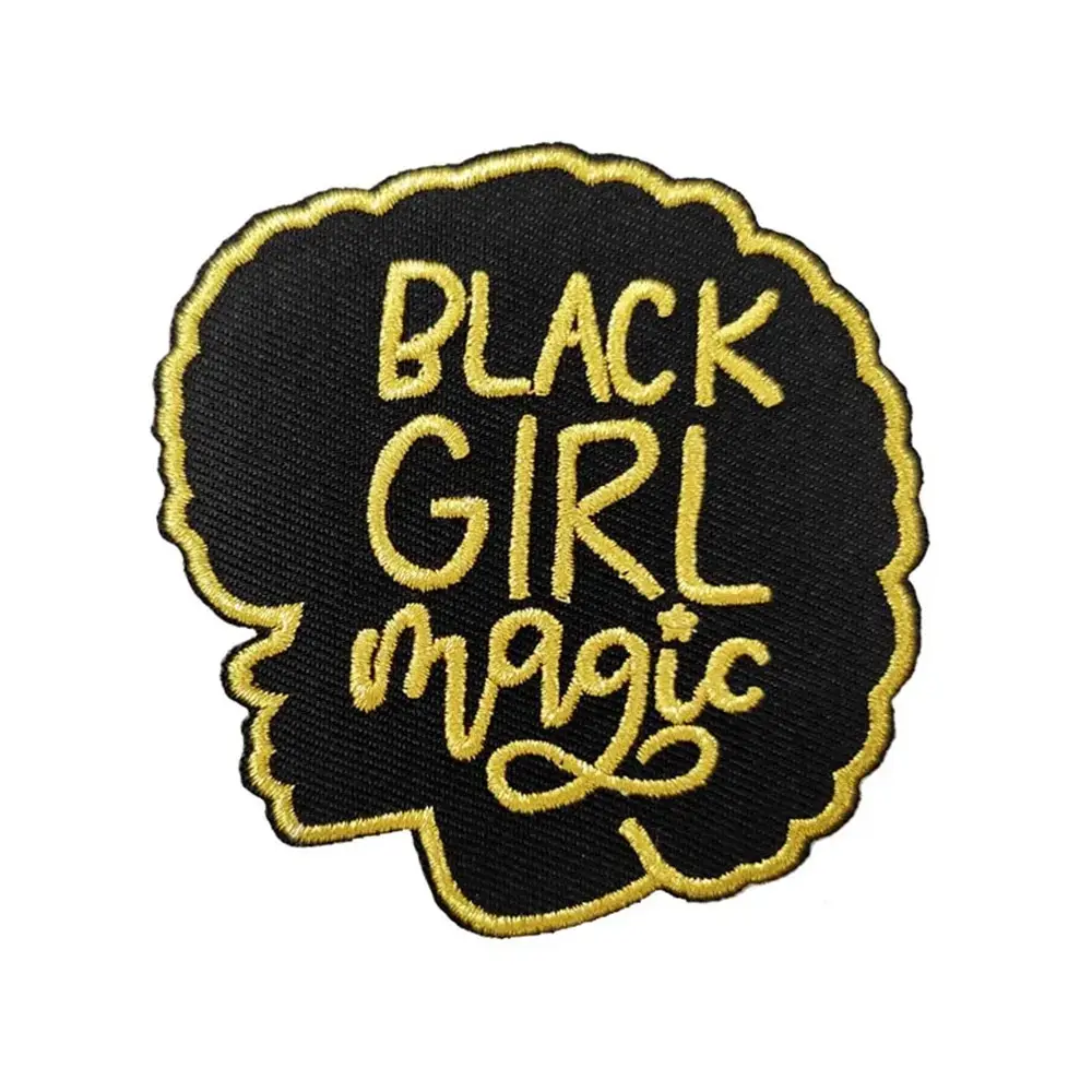 Patch brodé Magic pour fille noire personnalisé à coudre au fer Appliques par TEPRA SPORTS