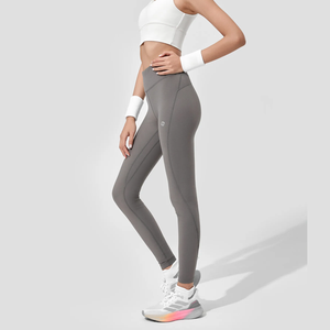 Legging taille haute pour femme Legging cousu sur toute la longueur en tissu tricoté extensible et confortable - Product Image 6