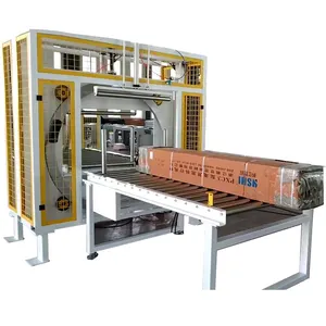 Horizontal Stretch Orbital Film Wrapping Machine For Steel Pipe Door And Window Packing Wrapper