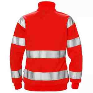 Veste de travail unisexe haute visibilité de qualité supérieure, réfléchissante, imperméable, coupe-vent, à capuche, en toile unie teinte, pour l'hiver - Product Image 5