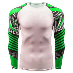 Polyester Manches Longues Rash Guard Hommes Gym Rash Guard - Product Image 2