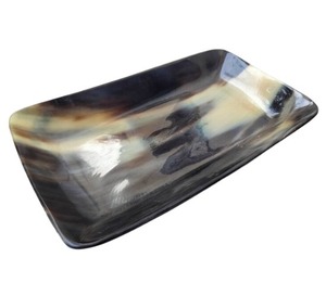 Bandeja de servicio de cuerno natural hecha a mano, bandeja decorativa rústica para comedor, cocina, comida, bebidas, mesa de centro y decoración del hogar - Product Image 3