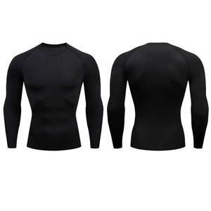 Camiseta de compresión rápida de manga larga para hombre, ropa de entrenamiento para correr, ropa deportiva para correr, ropa para correr - Product Image 2