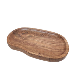 Plateau de service en bois d'excellente conception en plateau de service de nourriture de couleur naturelle pour la maison et les hôtels fournitures faites à la main personnalisées - Product Image 5