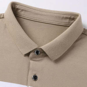 Polo informal de verano de alta calidad para hombre, camisa deportiva de Golf de diseño personalizado, ropa informal lisa de punto al por mayor sólida - Product Image 4