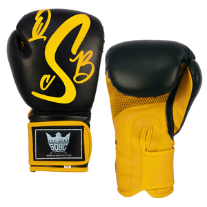 Venta al por mayor de guantes de boxeo de cuero PU logotipos personalizados profesionales 12oz 14oz para boxeo Muay Thai - Product Image 3