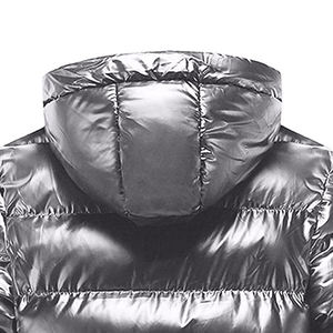 Veste matelassée brillante de style streetwear pour hommes et femmes, de bonne qualité, avec col montant, dernier design d'hiver en vente - Product Image 6
