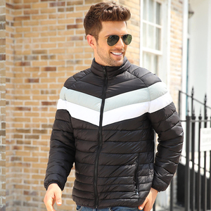 Vente en gros OEM Logo personnalisé Nylon longue noir hiver veste matelassée bulle manteau hommes bouffantes vestes veste pour hommes 2025 - Product Image 5